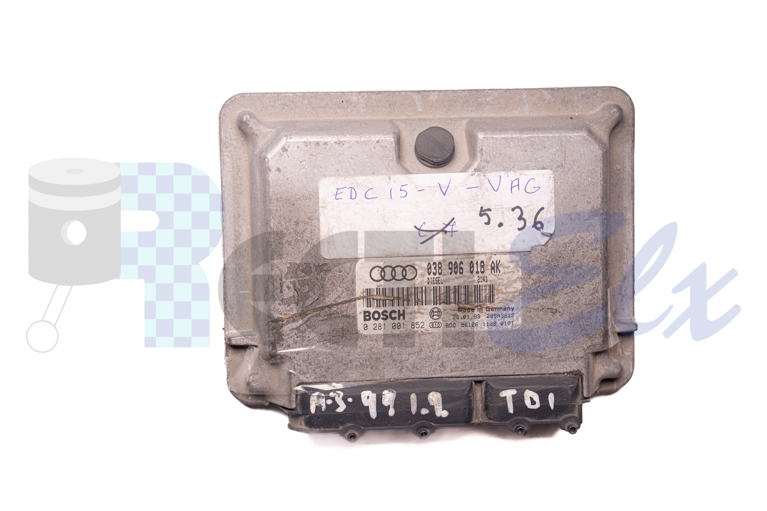 centralita de motor 0281001852 bosch (uce/ecu) para volkswagen, audi