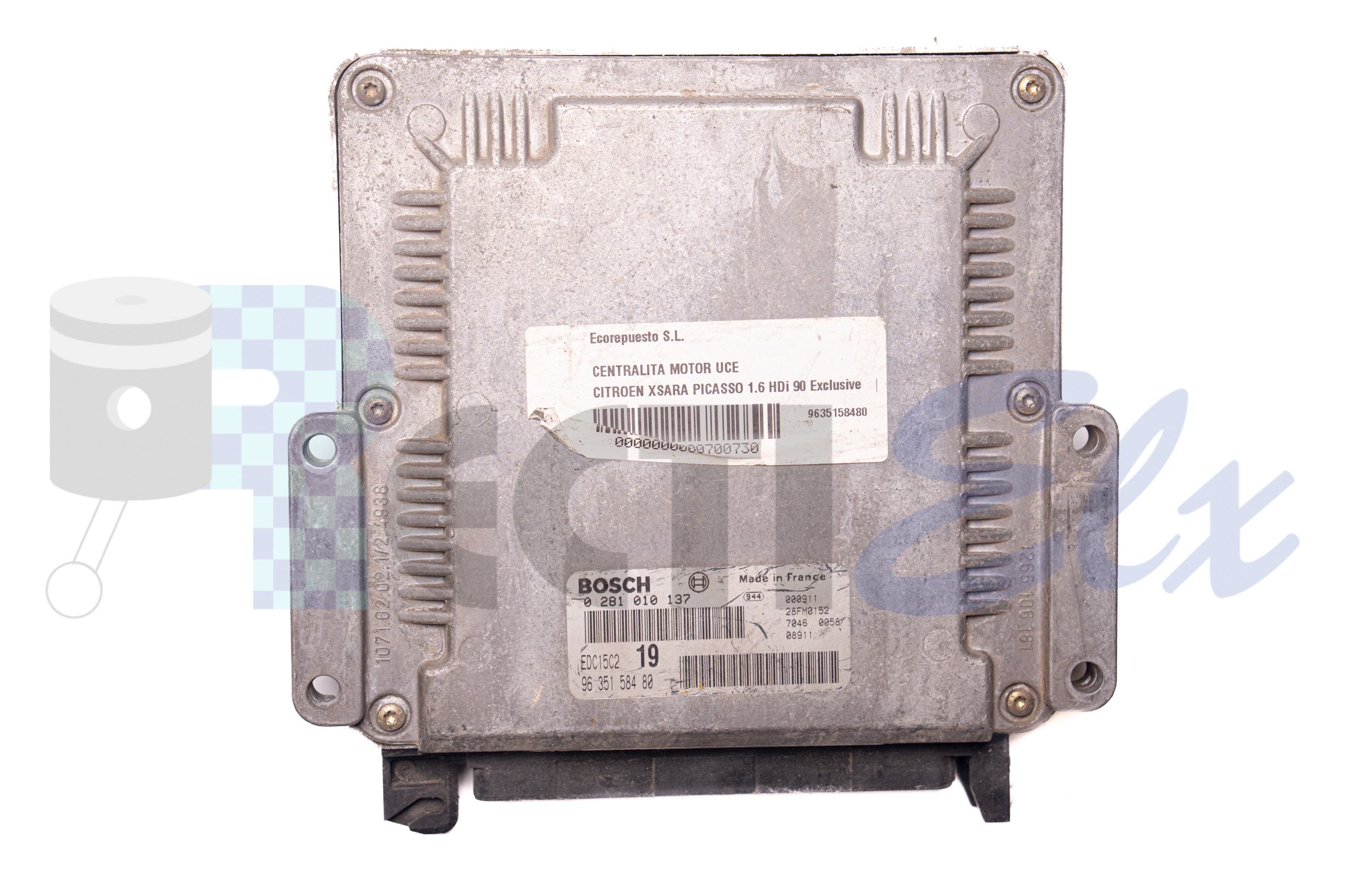 centralita de motor 0281010137 bosch (uce/ecu) para citroen, lancia, fiat