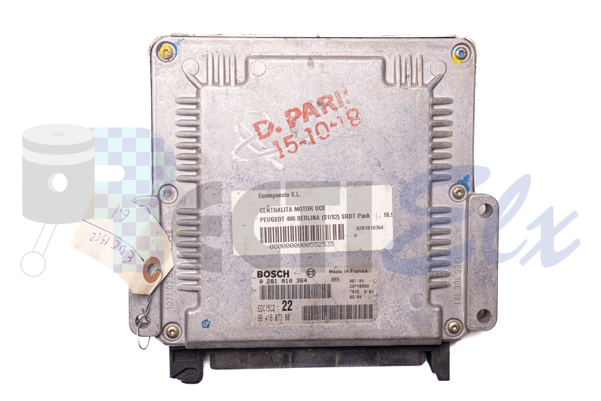 centralita de motor 0281010364 bosch (uce/ecu) para citroen, peugeot