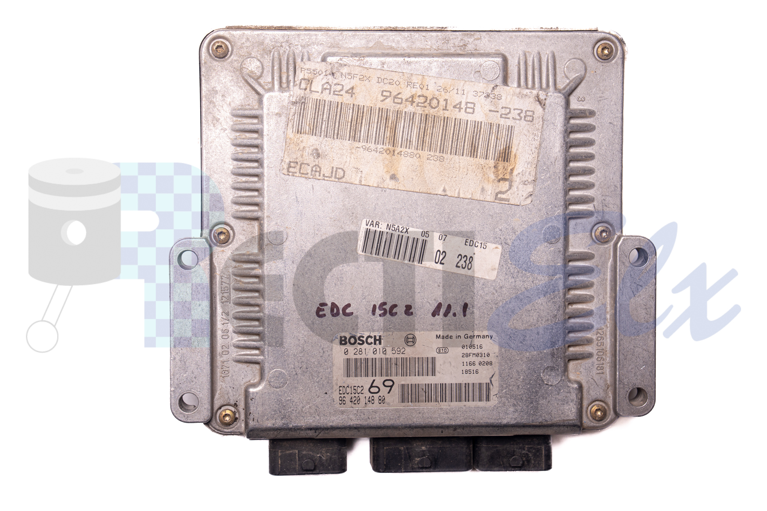 centralita de motor 0281010592 bosch (uce/ecu) para peugeot