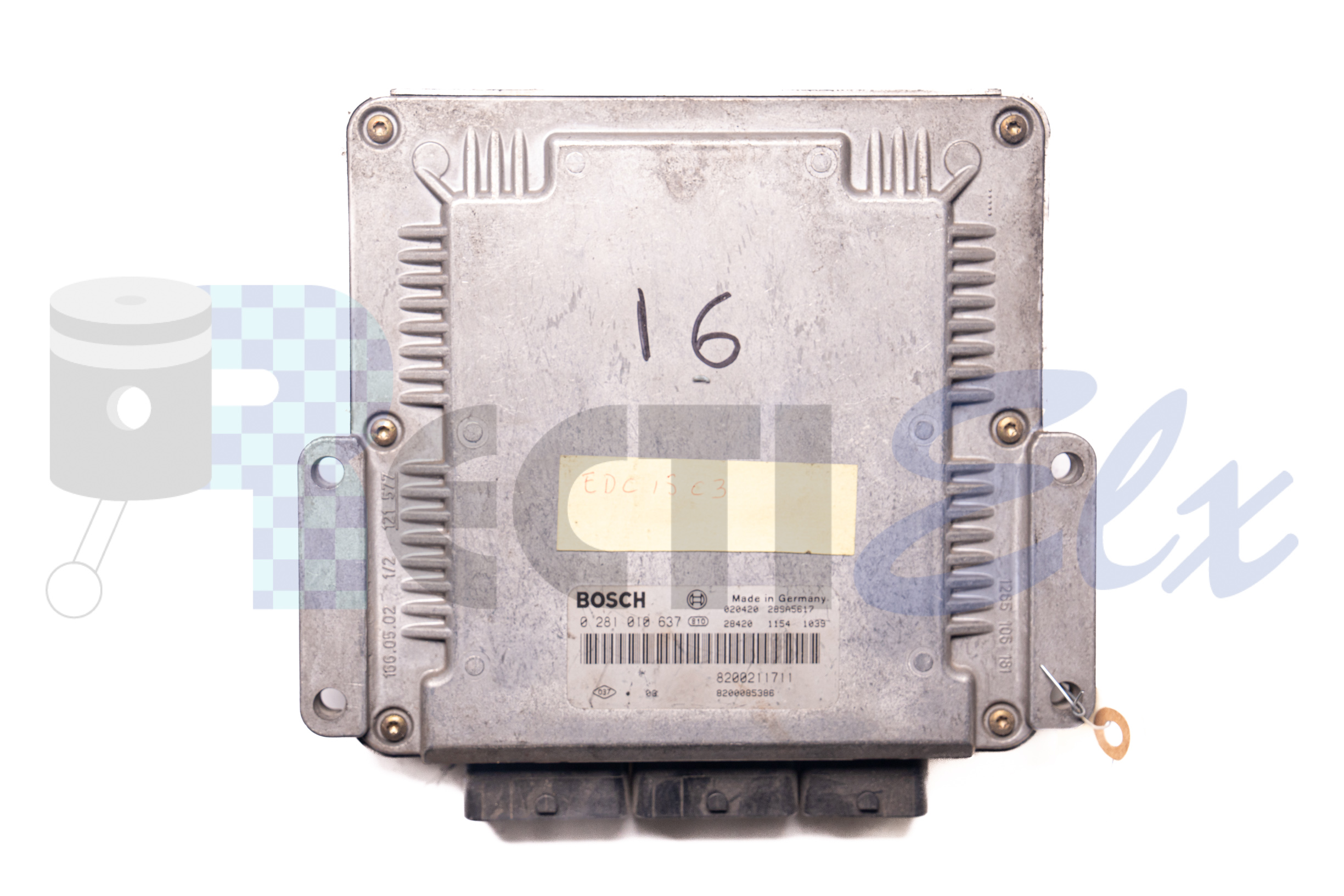 centralita de motor 0281010637 bosch (uce/ecu) para renault