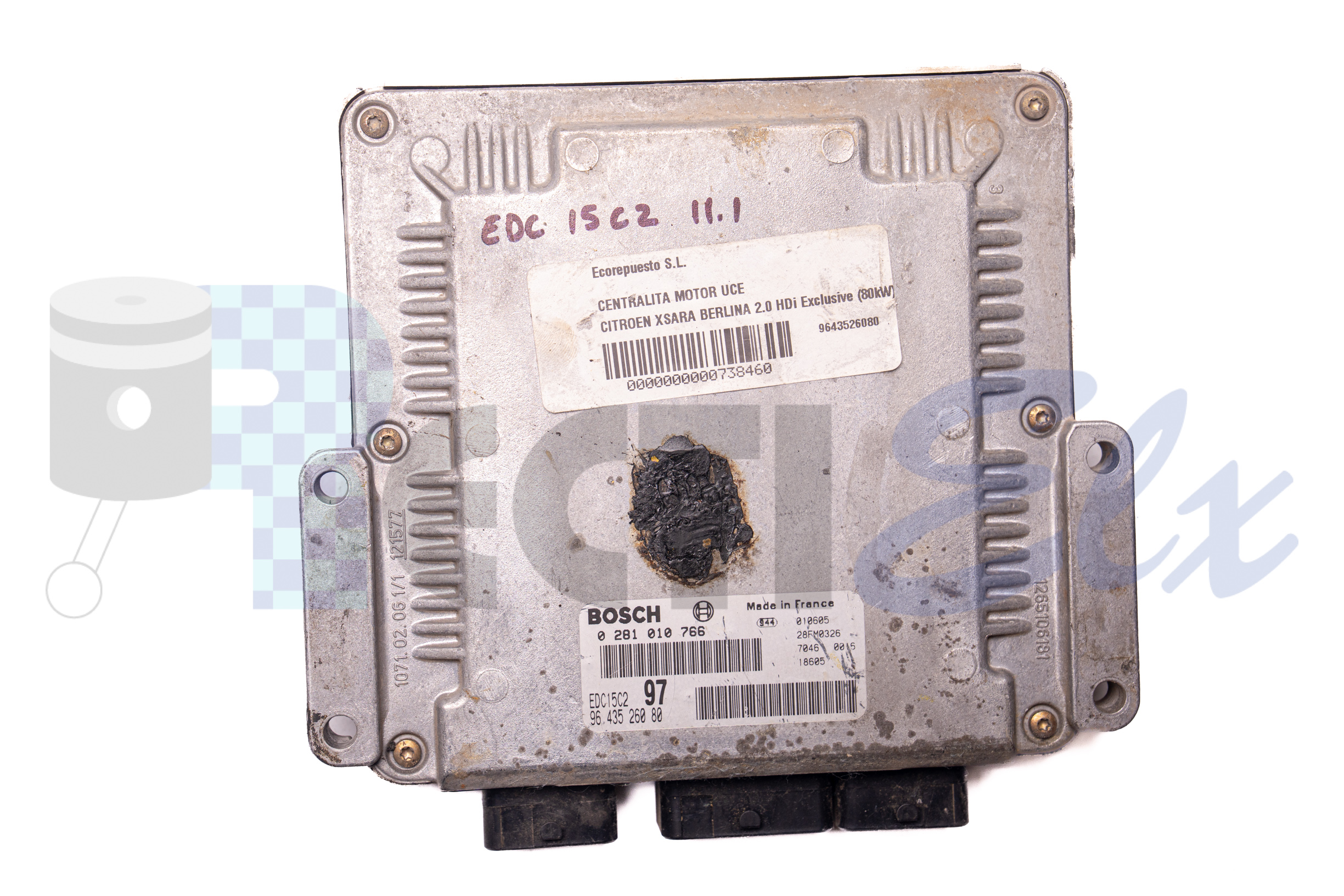centralita de motor 0281010766 bosch (uce/ecu) para citroen