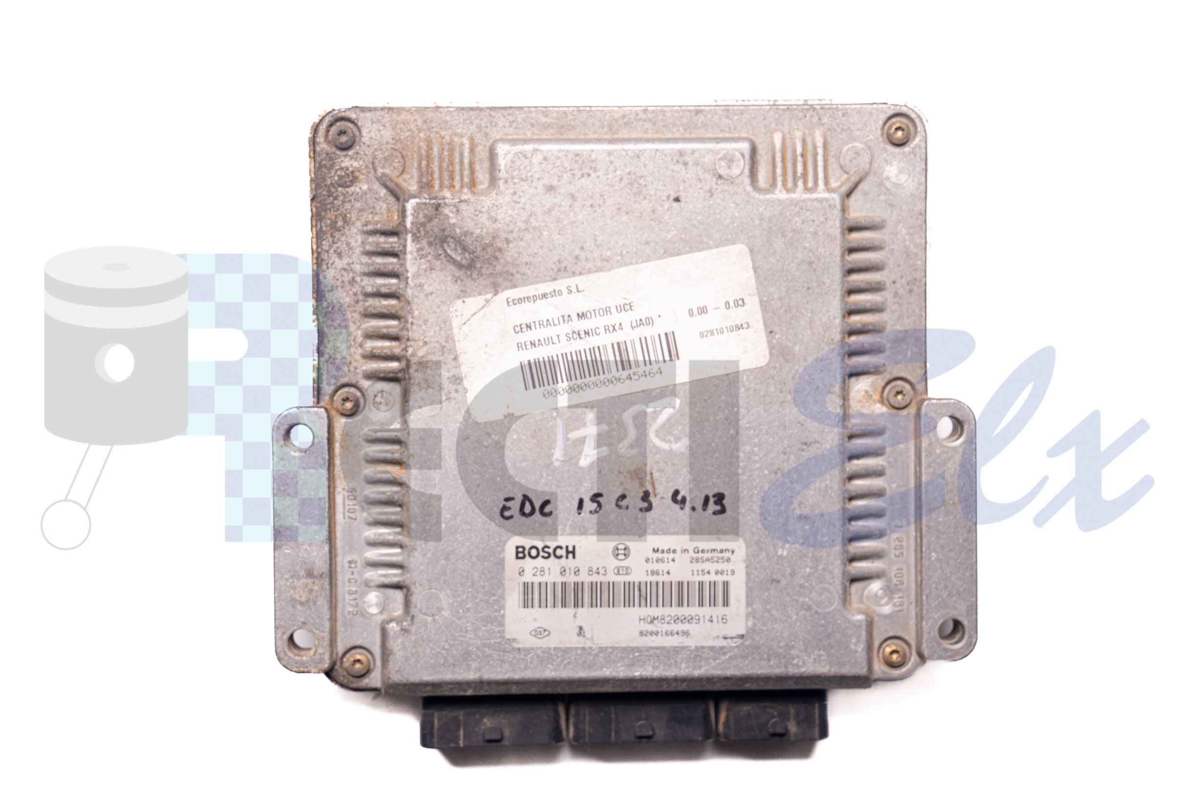 centralita de motor 0281010843 bosch (uce/ecu) para renault