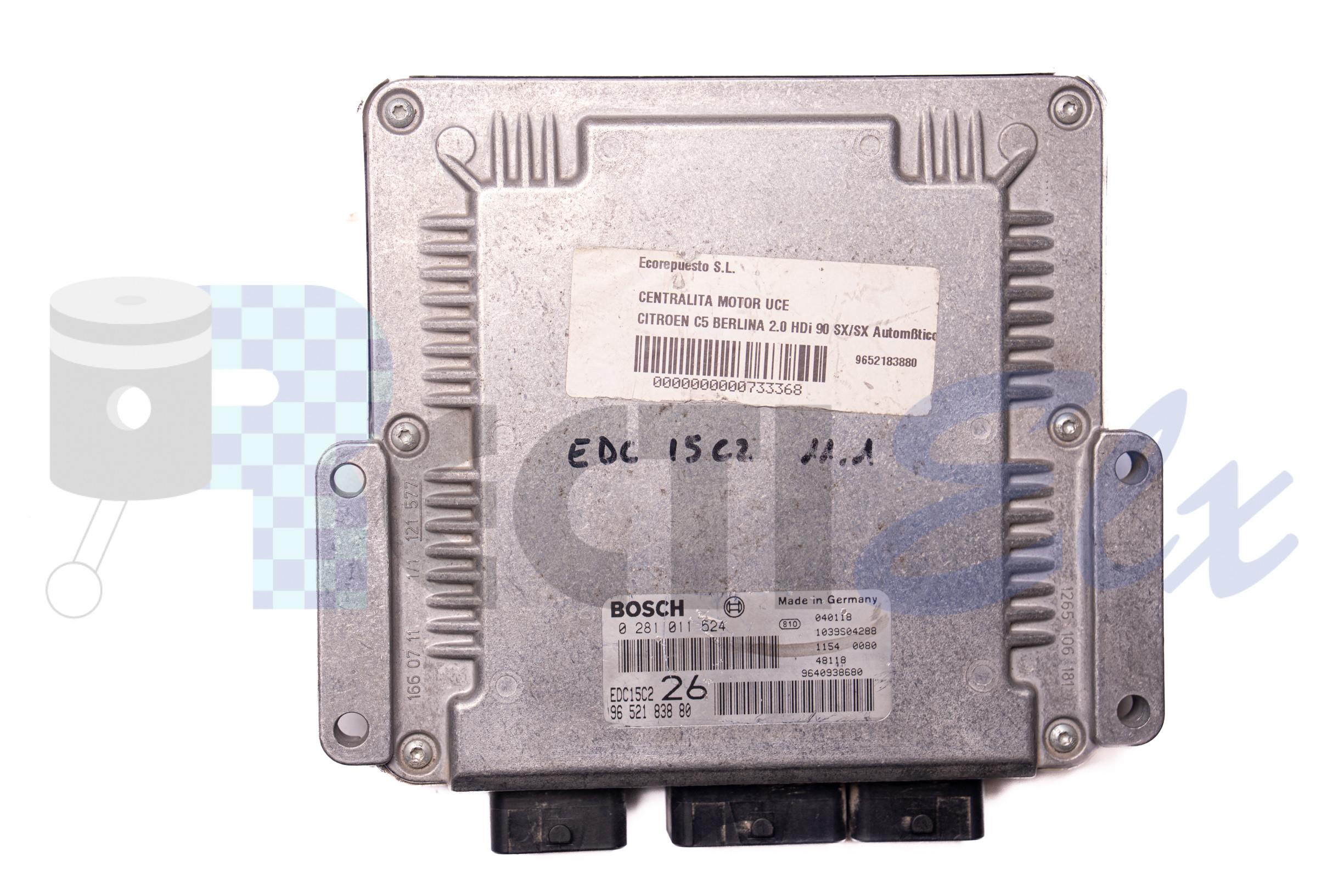 centralita de motor 0281011524 bosch (uce/ecu) para citroen, peugeot