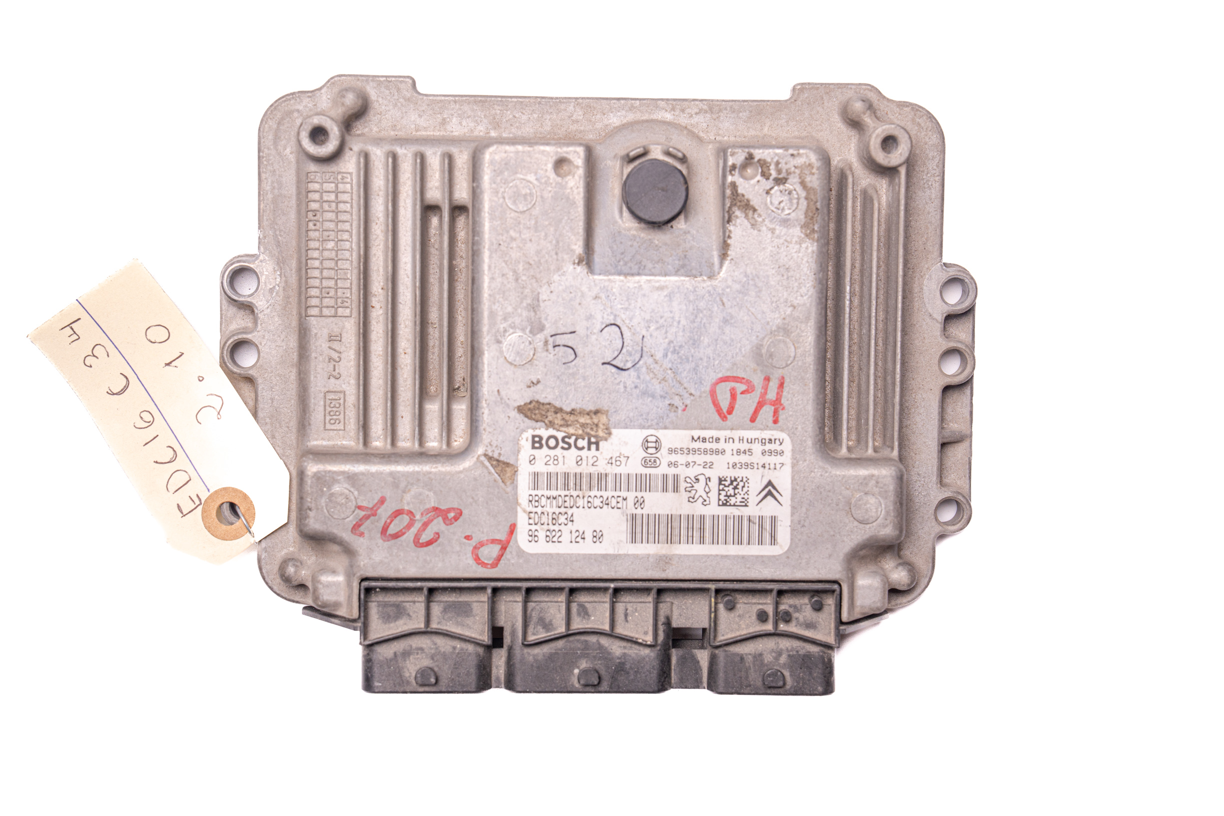 centralita de motor 0281012467 bosch (uce/ecu) para peugeot