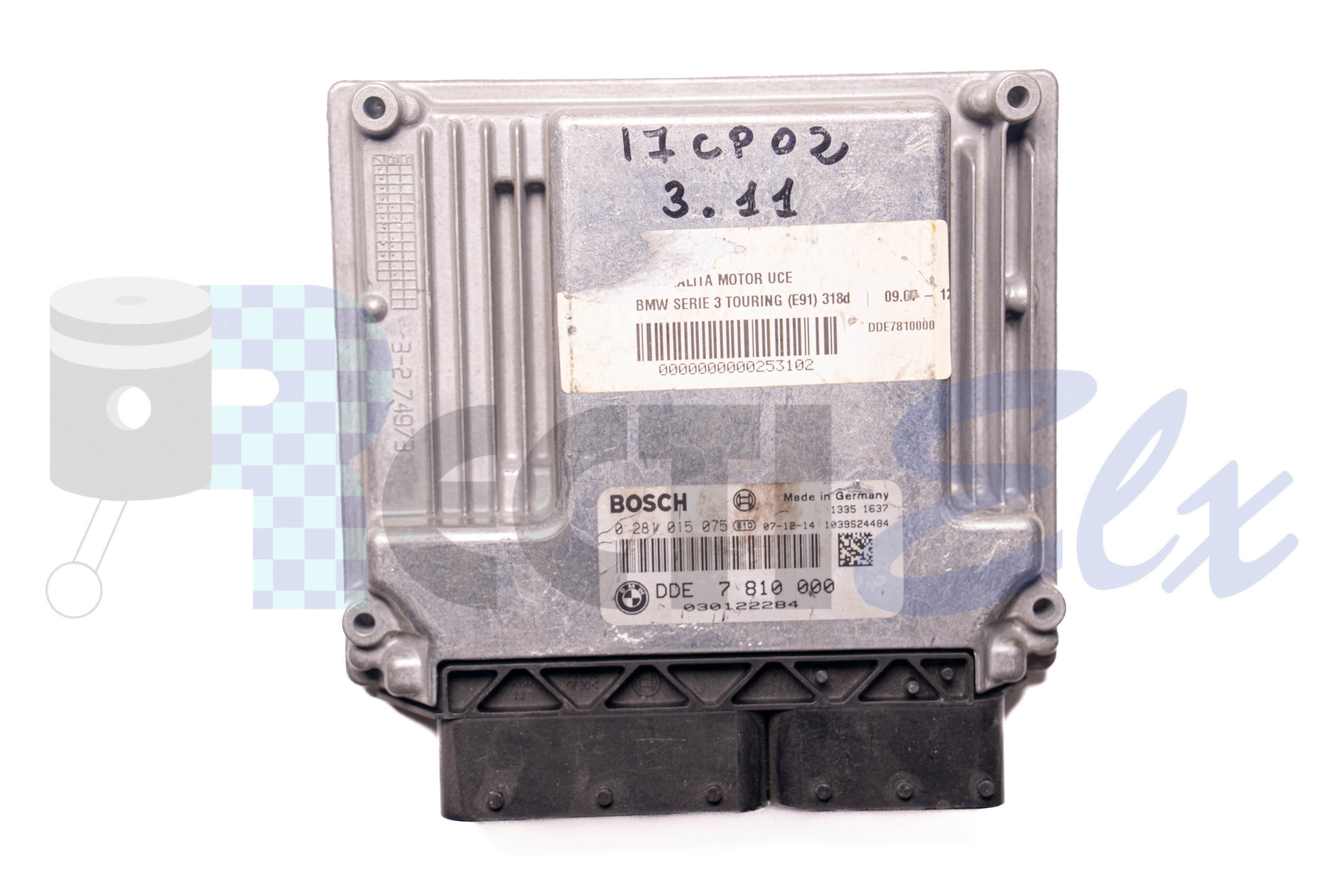 centralita de motor 0281015075 bosch (uce/ecu) para bmw
