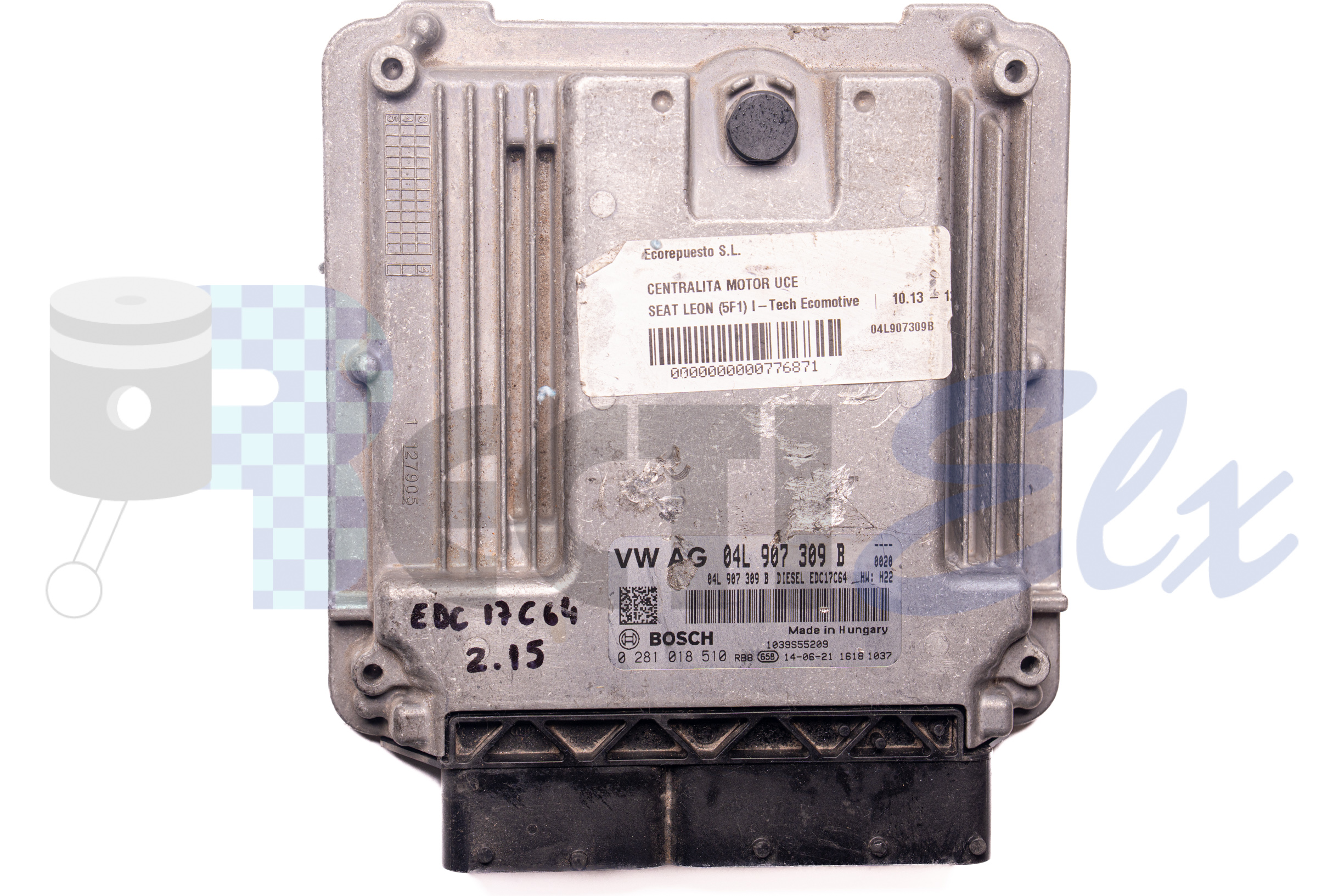 centralita de motor 0281018510 bosch (uce/ecu) para volkswagen